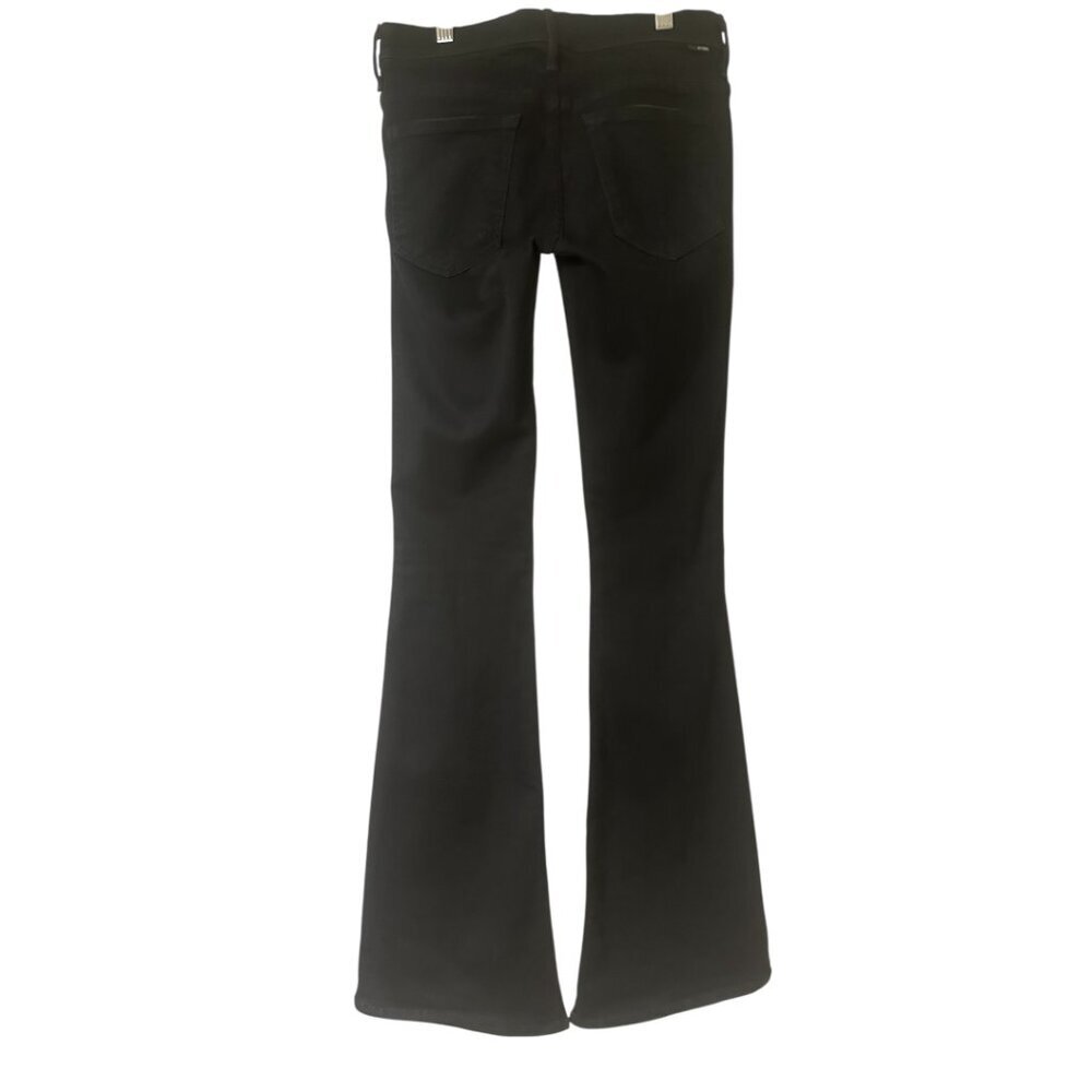 Mother The Cruiser Flare Jeans In Not Guilty Size 27 Stretch Black Denim - Picture 6 of 13